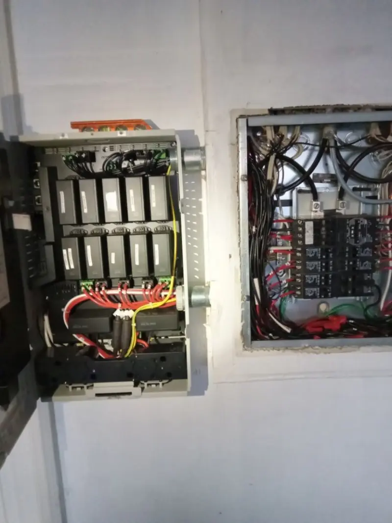 Electrical panel upgrade completed for Landscape Lighting Installation in White House